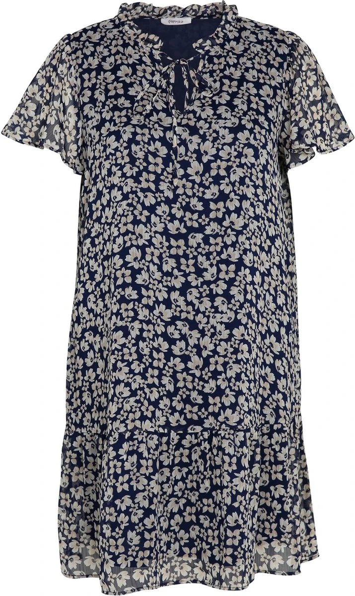 Paprika Robe Courte MC Voile Imprimé Fleur 4 Paprika Robe Courte MC Voile Imprimé Fleur - Afbeelding 2