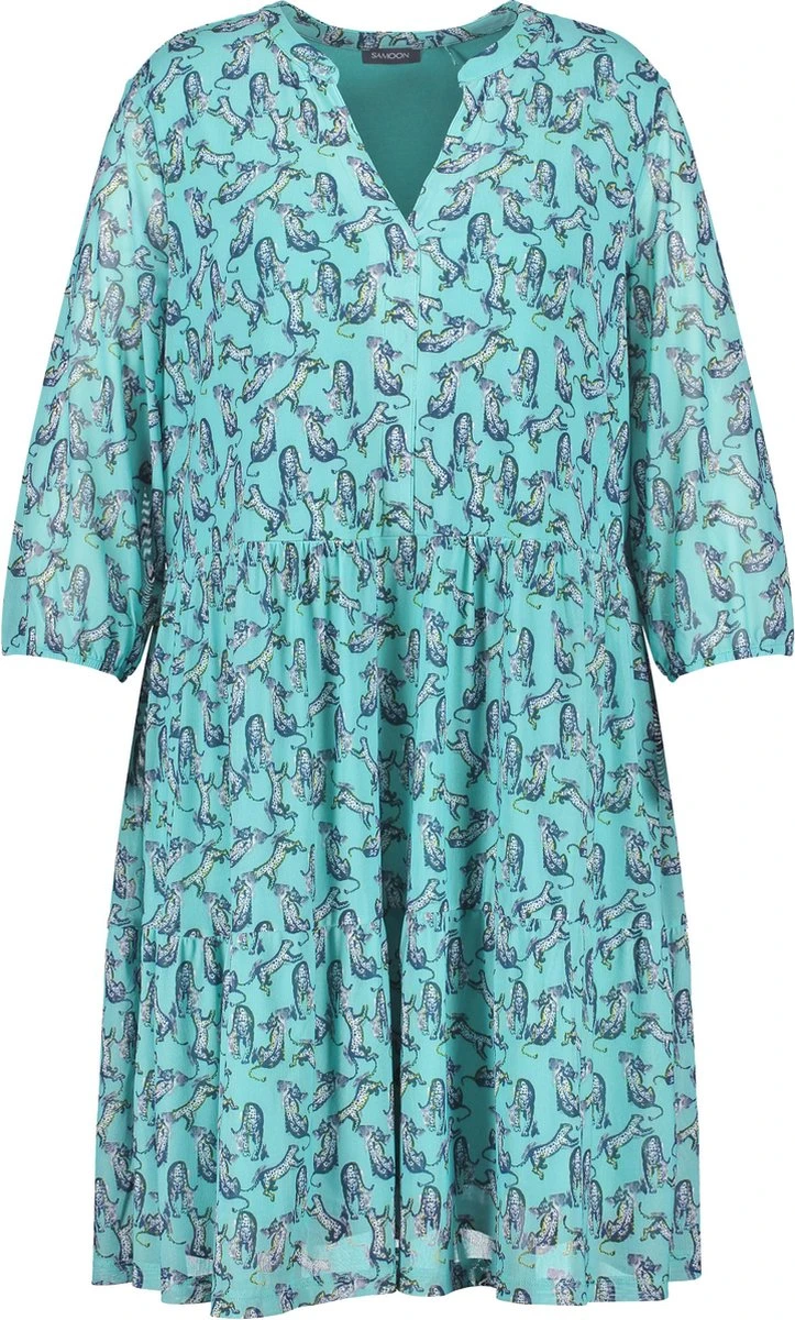 SAMOON Dames Jurk Atmosphere Gemustert-50 3 SAMOON Dames Jurk Atmosphere Gemustert-50