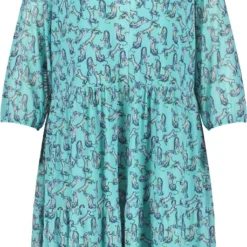 SAMOON Dames Jurk Atmosphere Gemustert-42