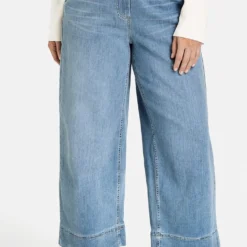 SAMOON Dames Jeans Lotta Blue Denim-52