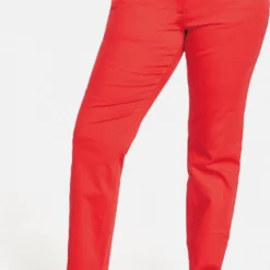 SAMOON Dames Broek Power Red-44