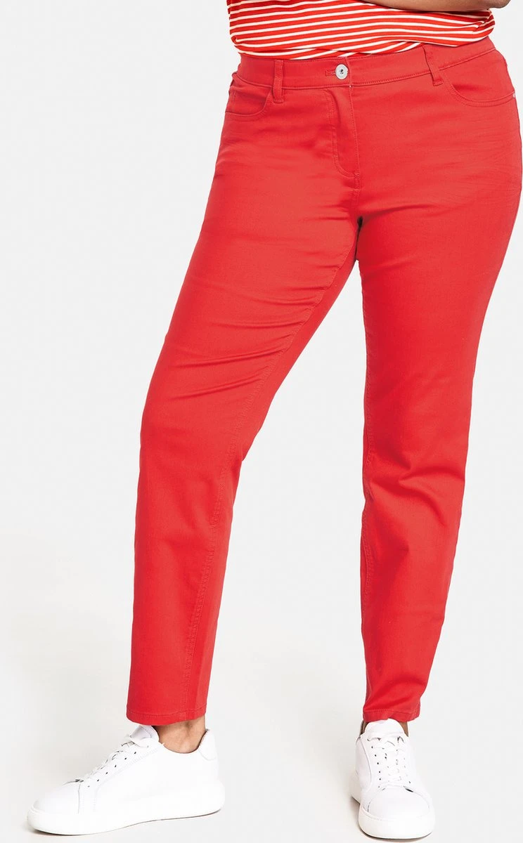 SAMOON Dames Broek Power Red-44 3 SAMOON Dames Broek Power Red-44