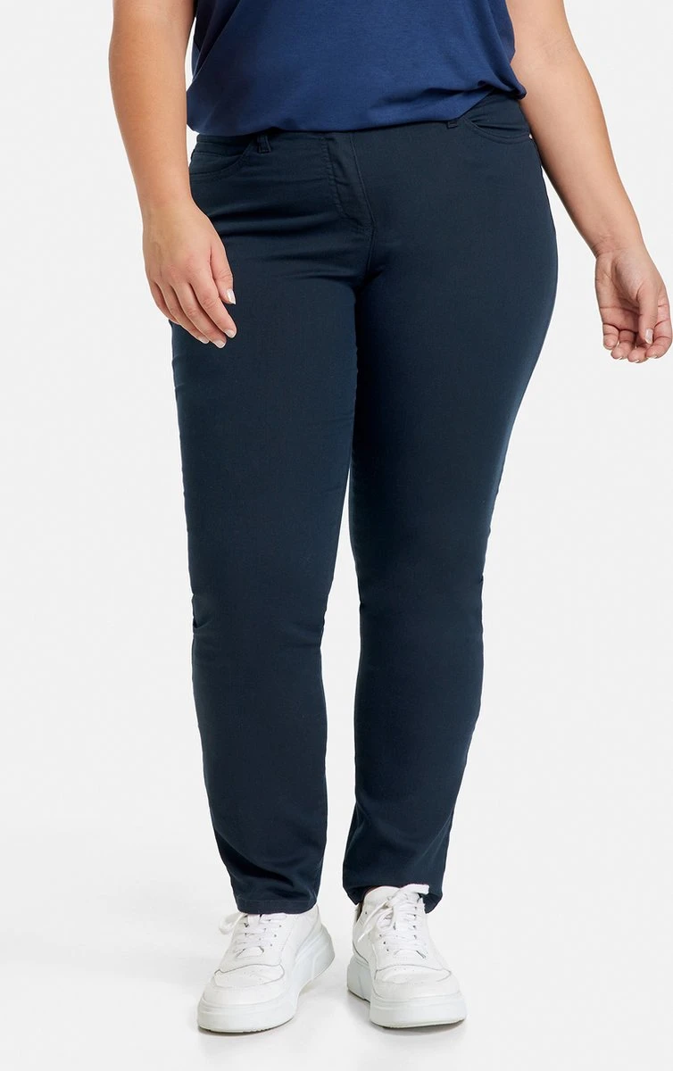 SAMOON Dames Stretchbroek Betty Navy-50 3 SAMOON Dames Stretchbroek Betty Navy-50