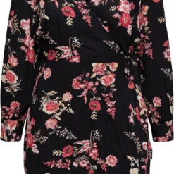 Pieces Kids PIECES PCNYA LS WRAP DRESS QX Dames Jurk - Maat 48