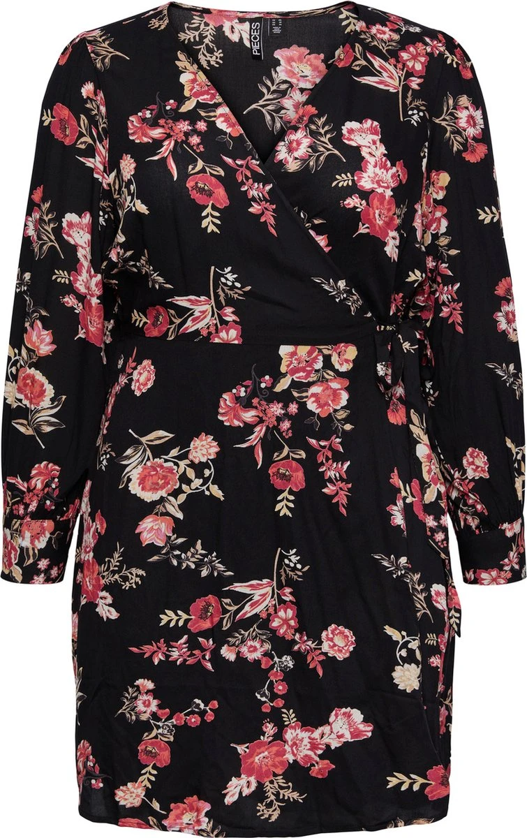 Pieces Kids PIECES PCNYA LS WRAP DRESS QX Dames Jurk - Maat 48 3 Pieces Kids PIECES PCNYA LS WRAP DRESS QX Dames Jurk - Maat 48