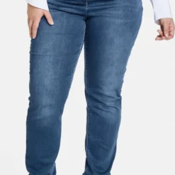 SAMOON Dames Jegging Lucy Light Blue Denim-52