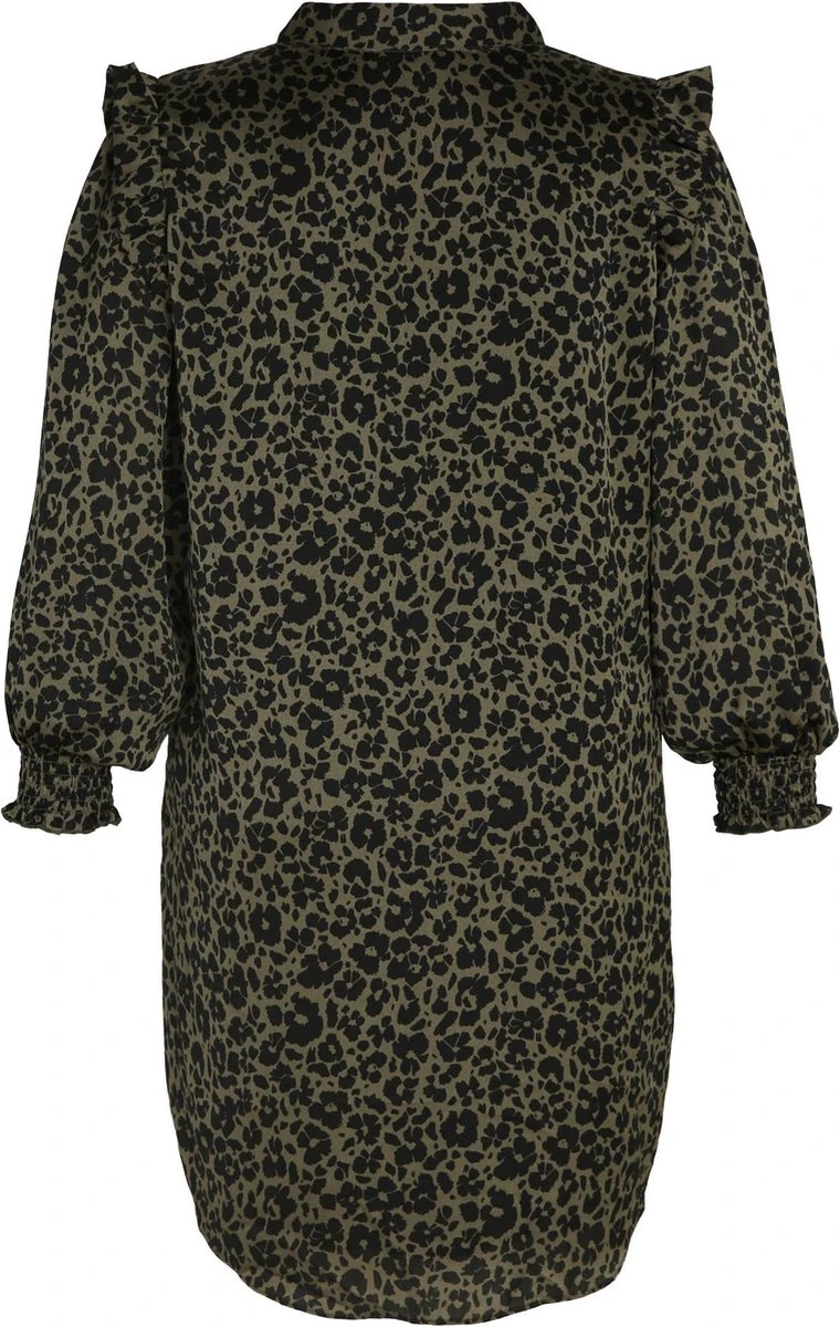 Paprika Korte Volantjurk Met Dierenprint En Smokwerk 9 Paprika Korte Volantjurk Met Dierenprint En Smokwerk - Afbeelding 7