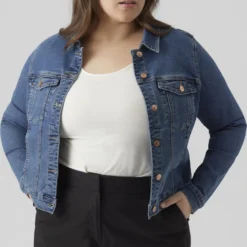 VERO MODA VMRUNA LS SLIM DNM JCK MIX GA CUR NOOS Dames Jas - Maat 42 -Pantalonix Verkoopwinkel 762x1200 2