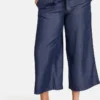 SAMOON Dames Culotte Lotta Dark Blue Denim-56