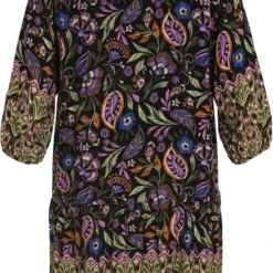 Paprika Korte Volantjurk In Viscose Met Bloemenmotief -Pantalonix Verkoopwinkel 778x1200 1