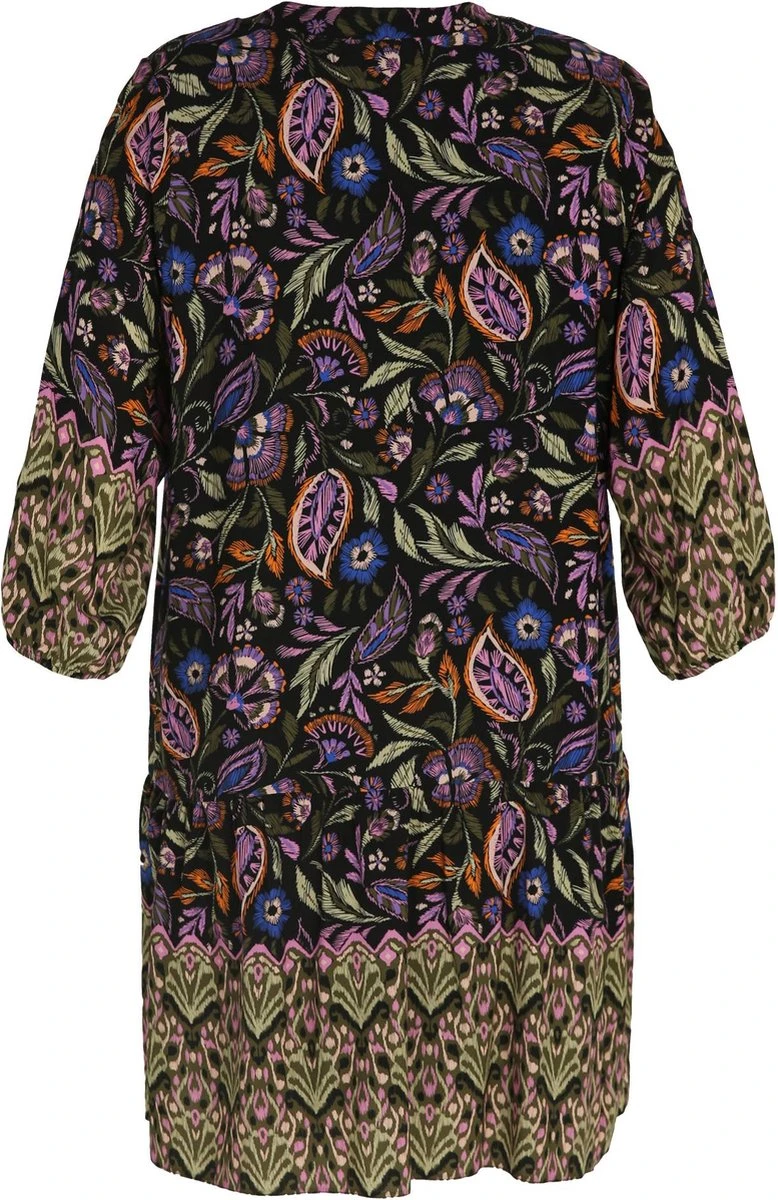 Paprika Korte Volantjurk In Viscose Met Bloemenmotief 12 Paprika Korte Volantjurk In Viscose Met Bloemenmotief - Afbeelding 10