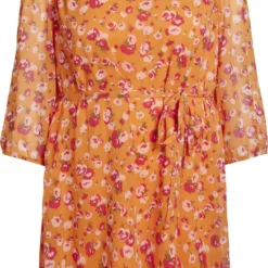 EVOKED VILA VIFALIA V-NECK 3/4 DRESS/SU/CUR Dames Jurk - Maat 46 -Pantalonix Verkoopwinkel 779x1200 2