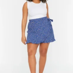 Trendyol Vrouwen Mini Normale Taille Skort Plus Size Shorts & Bermudas -Pantalonix Verkoopwinkel 783x1200 2