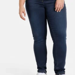 SAMOON Dames Jegging Lucy Blue Denim-52