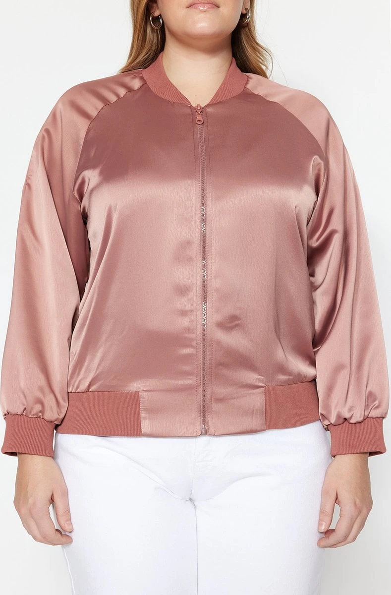 Trendyol Vrouwen Standaard Mouw Bomberjacks Grote Maten Jas 4 Trendyol Vrouwen Standaard Mouw Bomberjacks Grote Maten Jas - Afbeelding 2