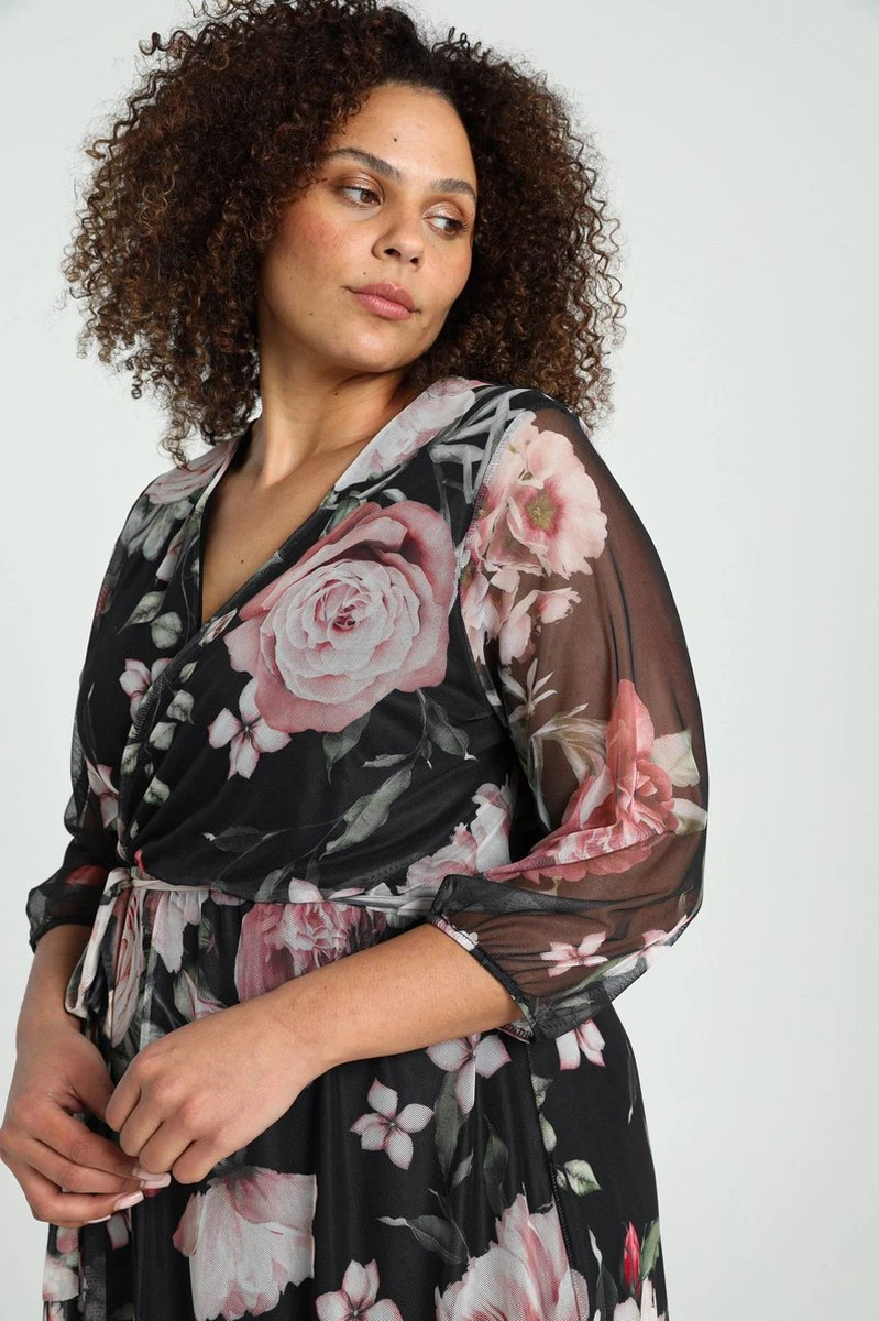 Paprika Lange Wikkeljurk Met Bloemenmotief 10 Paprika Lange Wikkeljurk Met Bloemenmotief - Afbeelding 8