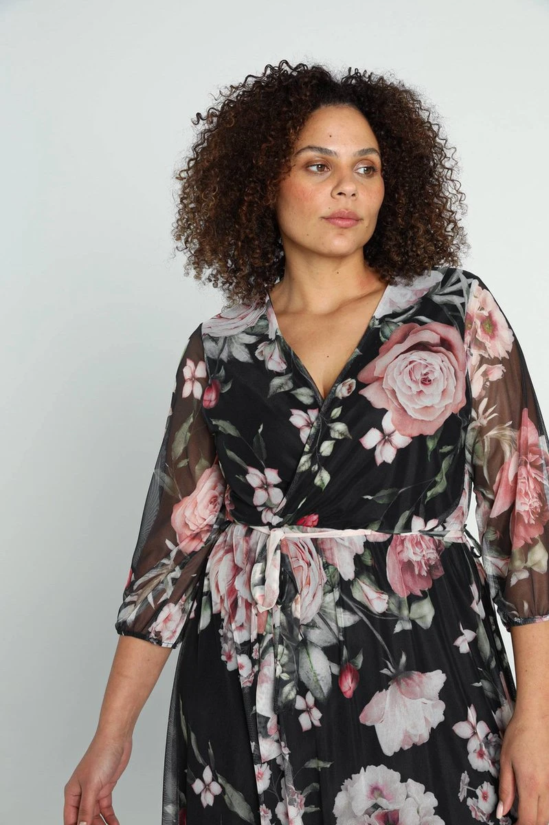 Paprika Lange Wikkeljurk Met Bloemenmotief 12 Paprika Lange Wikkeljurk Met Bloemenmotief - Afbeelding 10