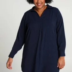 Paprika Korte Tuniekjurk Met Jacquardmotief