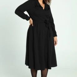 Promiss Halflange, Effen Uitlopende Jurk -Pantalonix Verkoopwinkel 799x1200 153