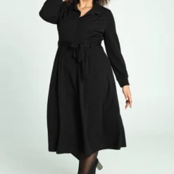 Promiss Halflange, Effen Uitlopende Jurk -Pantalonix Verkoopwinkel 799x1200 155