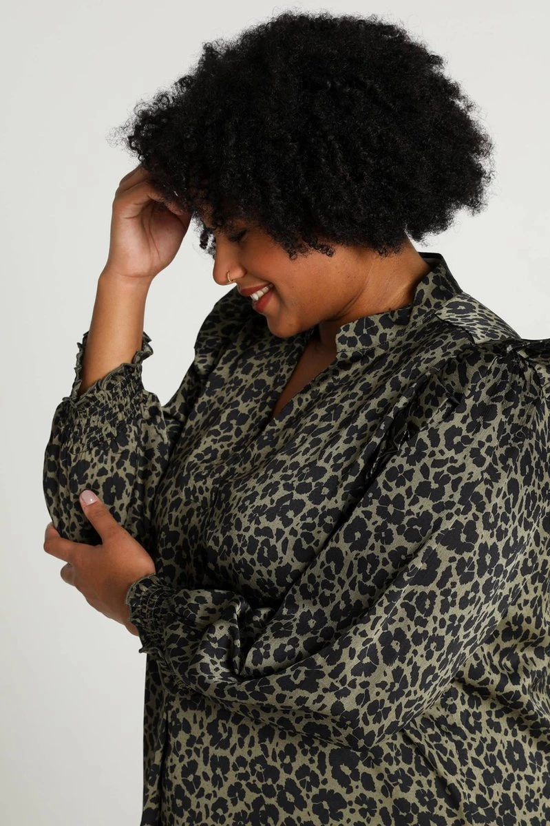 Paprika Korte Volantjurk Met Dierenprint En Smokwerk 12 Paprika Korte Volantjurk Met Dierenprint En Smokwerk - Afbeelding 10