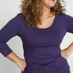 Paprika Effen T-shirt In Viscose -Pantalonix Verkoopwinkel 799x1200 18