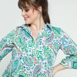 Paprika Robe Courte M3/4 Col Chemise Volant 16 Paprika Robe Courte M3/4 Col Chemise Volant -Pantalonix Verkoopwinkel 799x1200 201