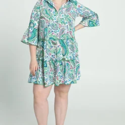 Paprika Robe Courte M3/4 Col Chemise Volant 20 Paprika Robe Courte M3/4 Col Chemise Volant -Pantalonix Verkoopwinkel 799x1200 203