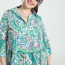 Paprika Robe Courte M3/4 Col Chemise Volant 22 Paprika Robe Courte M3/4 Col Chemise Volant -Pantalonix Verkoopwinkel 799x1200 205