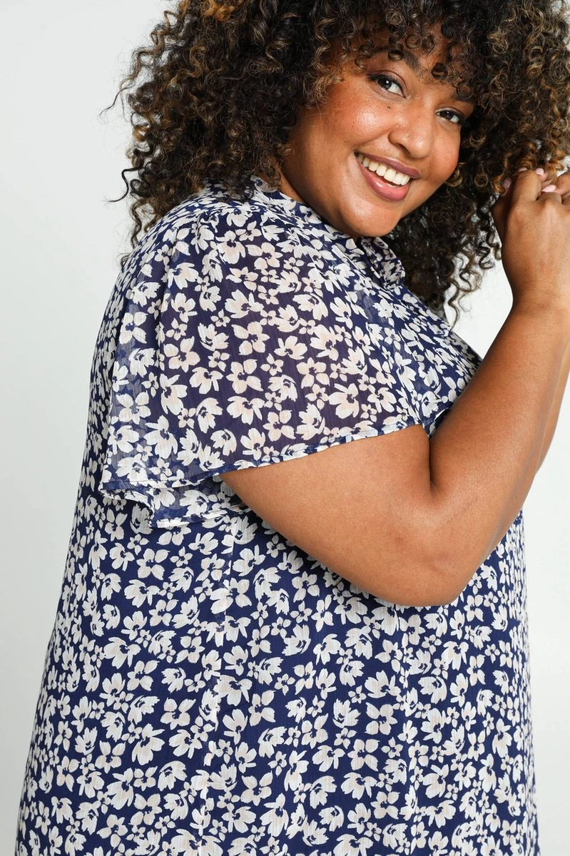 Paprika Robe Courte MC Voile Imprimé Fleur 11 Paprika Robe Courte MC Voile Imprimé Fleur - Afbeelding 9