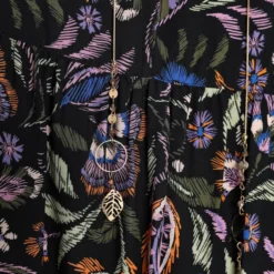 Paprika Korte Volantjurk In Viscose Met Bloemenmotief -Pantalonix Verkoopwinkel 799x1200 233