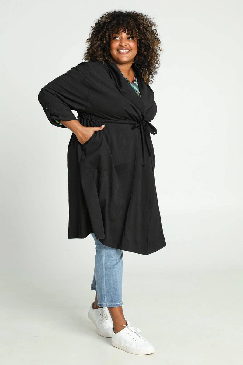 Paprika Lange, Lichte Trenchcoat Met Kap En Knopen 10 Paprika Lange, Lichte Trenchcoat Met Kap En Knopen - Afbeelding 8