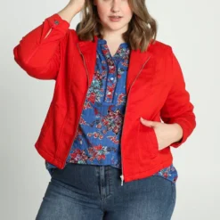 Paprika Korte, Effen Perfecto Met Rits