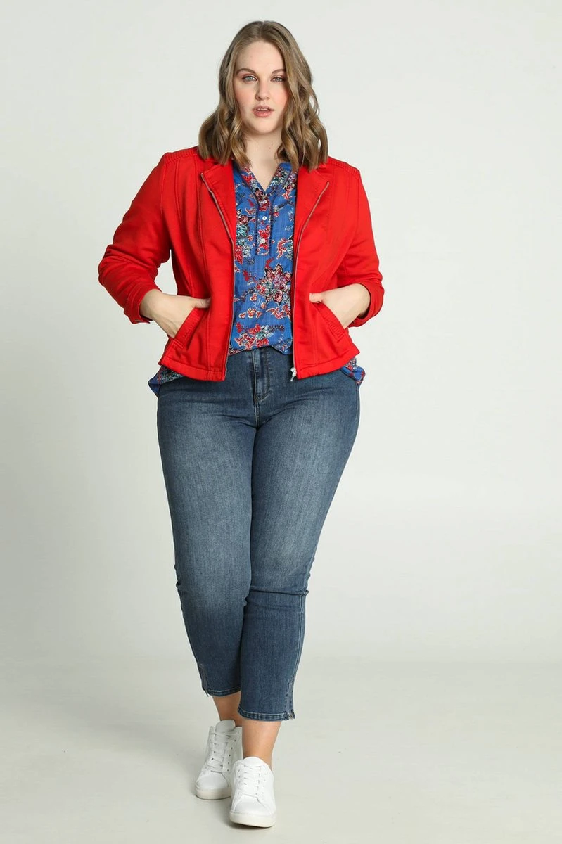 Paprika Korte, Effen Perfecto Met Rits 8 Paprika Korte, Effen Perfecto Met Rits - Afbeelding 6