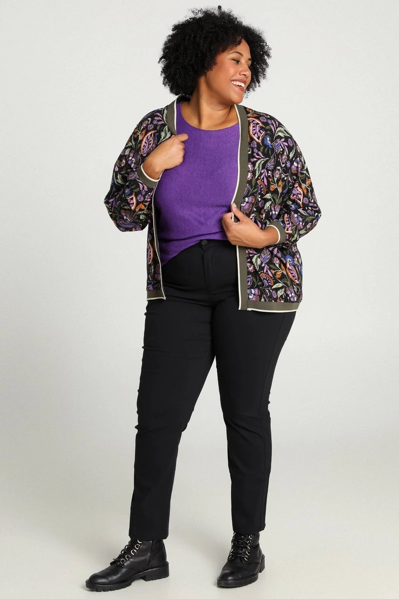 Paprika Korte, Gebloemde Bomberjack Met Lurex 12 Paprika Korte, Gebloemde Bomberjack Met Lurex - Afbeelding 10