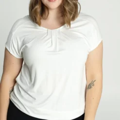 Paprika Effen T-shirt In Viscose