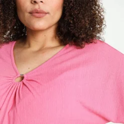 Paprika Effen, Gekreukt T-shirt Met Ring -Pantalonix Verkoopwinkel 799x1200 312