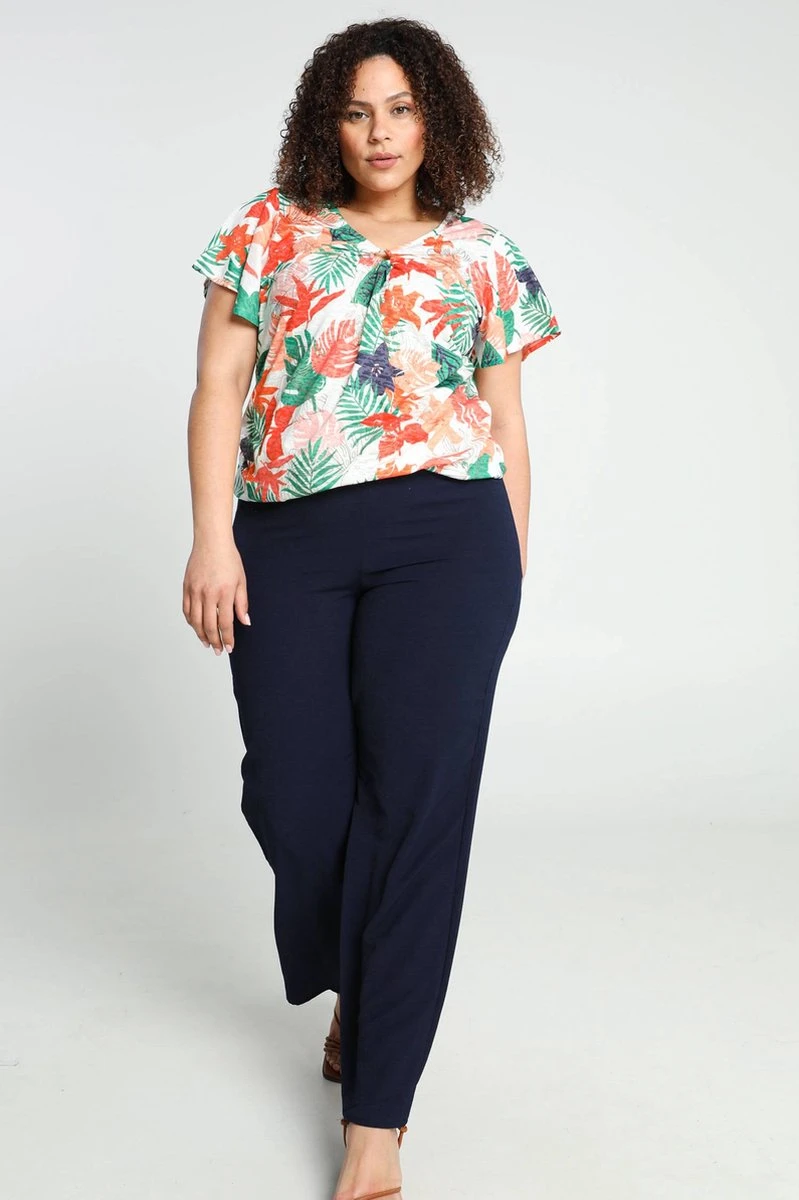 Paprika T-shirt Met Bladmotief 8 Paprika T-shirt Met Bladmotief - Afbeelding 6