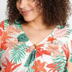 Paprika T-shirt Met Bladmotief 22 Paprika T-shirt Met Bladmotief -Pantalonix Verkoopwinkel 799x1200 317