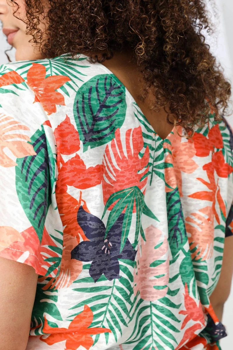 Paprika T-shirt Met Bladmotief 13 Paprika T-shirt Met Bladmotief - Afbeelding 11