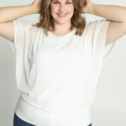 Paprika Effen T-shirt In Visnet