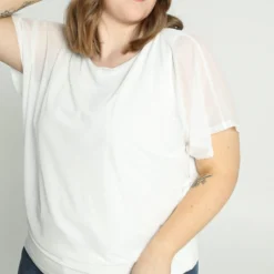 Paprika Effen T-shirt In Visnet -Pantalonix Verkoopwinkel 799x1200 321