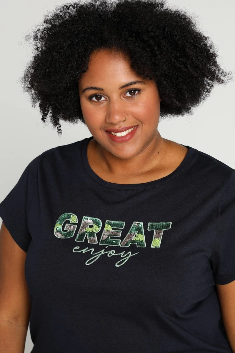 Paprika T-shirt Met 'Great' Print 8 Paprika T-shirt Met 'Great' Print - Afbeelding 6