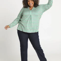 Paprika T-shirt Met Geometrisch Motief -Pantalonix Verkoopwinkel 799x1200 340