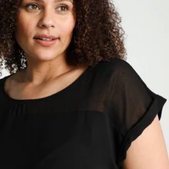 Promiss Effen T-shirt In Twee Stoffen -Pantalonix Verkoopwinkel 799x1200 342