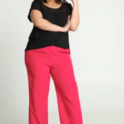 Promiss Effen T-shirt In Twee Stoffen -Pantalonix Verkoopwinkel 799x1200 344