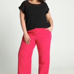 Promiss Effen T-shirt In Twee Stoffen -Pantalonix Verkoopwinkel 799x1200 345