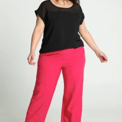 Promiss Effen T-shirt In Twee Stoffen -Pantalonix Verkoopwinkel 799x1200 347
