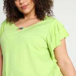 Paprika Effen T-shirt In Viscose Met Juweel Aan De Hals 19 Paprika Effen T-shirt In Viscose Met Juweel Aan De Hals -Pantalonix Verkoopwinkel 799x1200 378