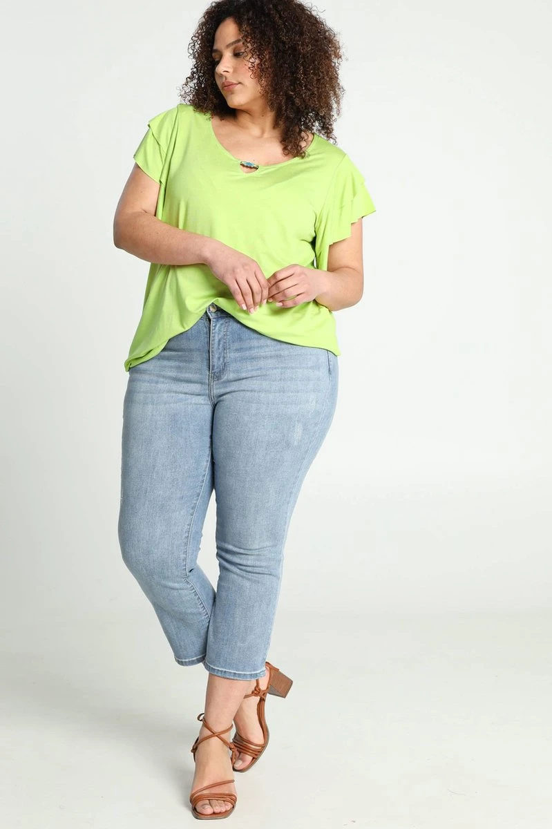 Paprika Effen T-shirt In Viscose Met Juweel Aan De Hals 12 Paprika Effen T-shirt In Viscose Met Juweel Aan De Hals - Afbeelding 10